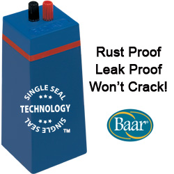 Single Seal Technology is rust proof, leak proof, and won't crack!