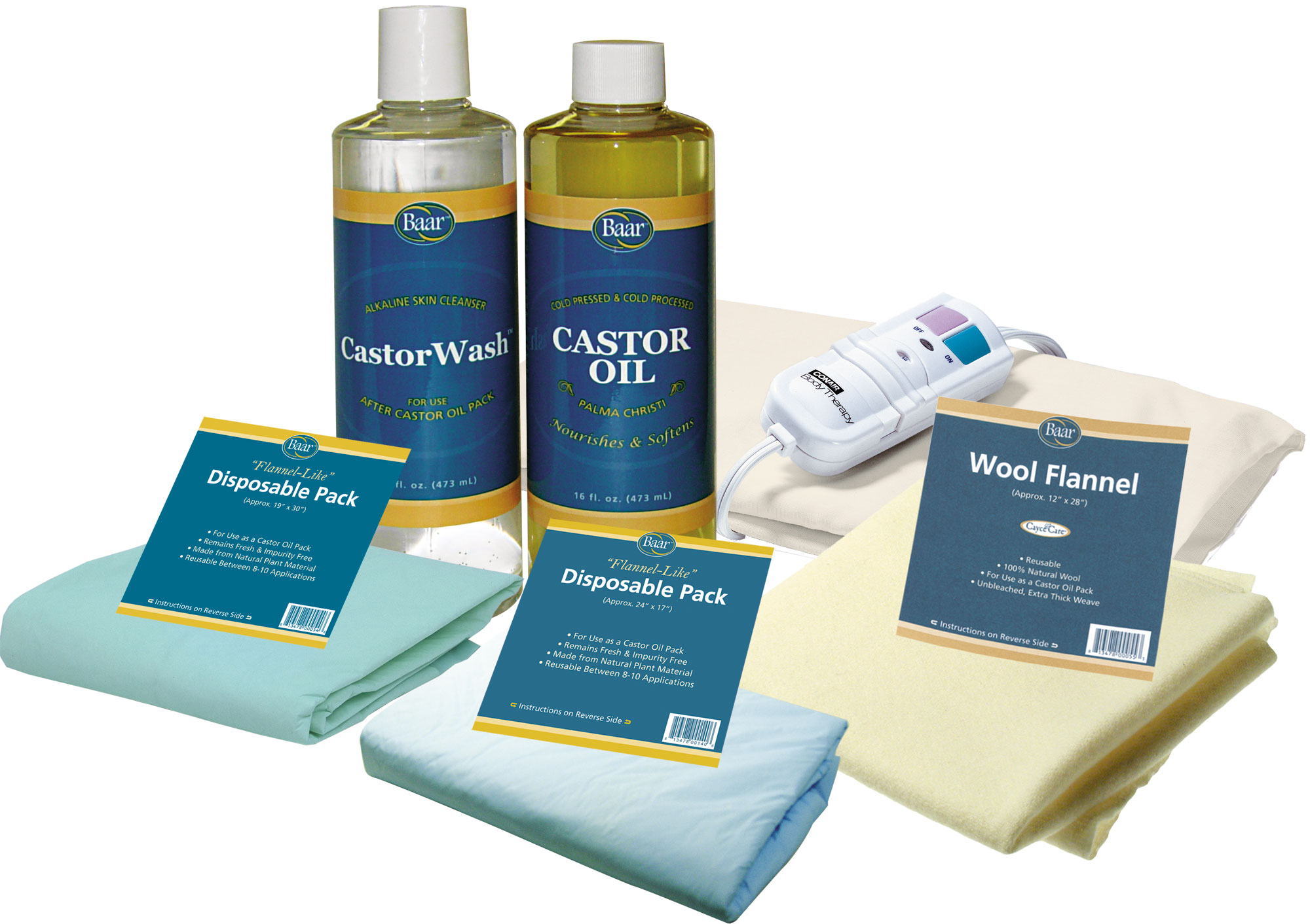 Castor Oil Pack Starter Kit